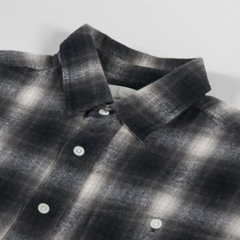 Cafe Mountain Brushed Check Workers Shirt Sundown-4