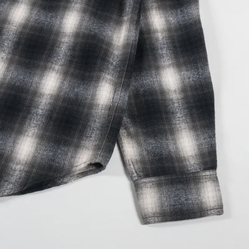 Cafe Mountain Brushed Check Workers Shirt Sundown-7