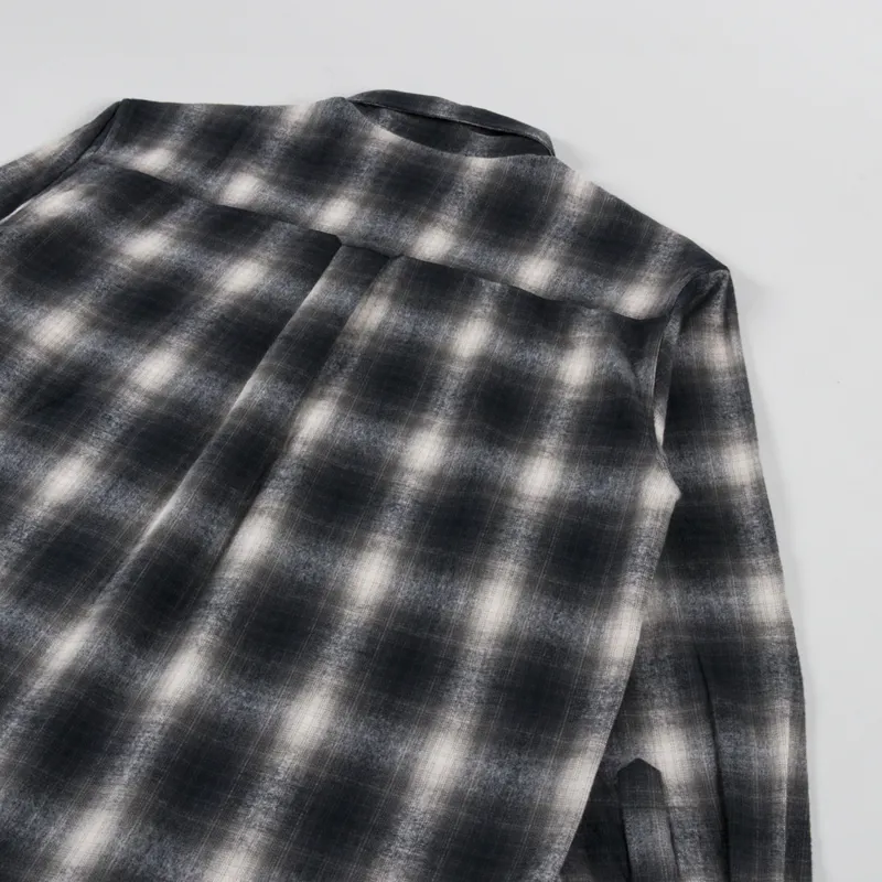 Cafe Mountain Brushed Check Workers Shirt Sundown-3