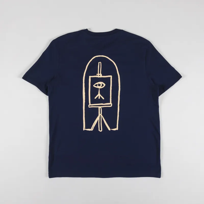 Still Life Shop T Shirt Navy