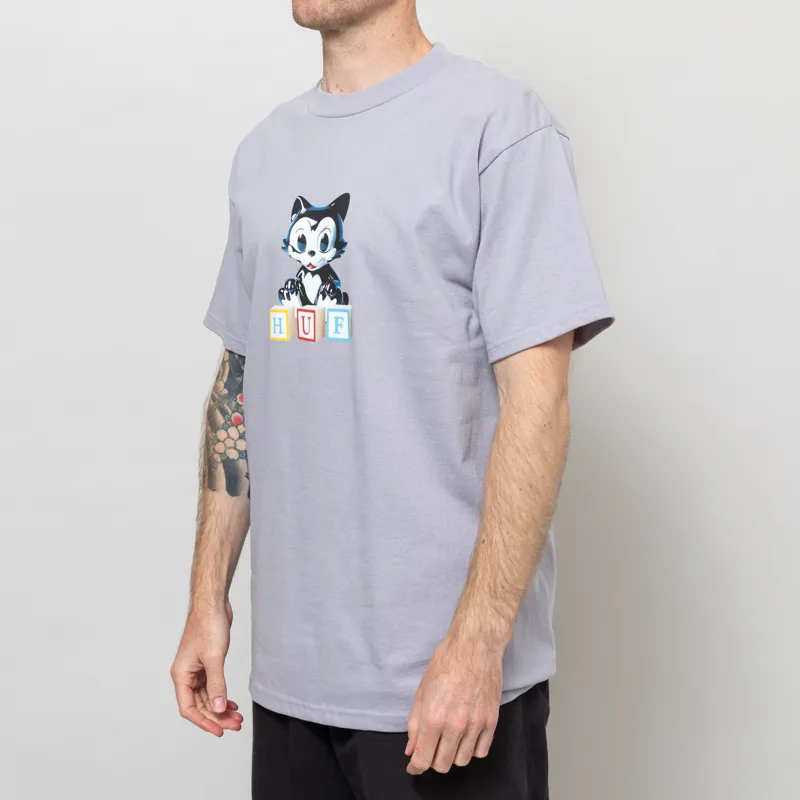 Huf Blocks T Shirt Lilac Chalk-1