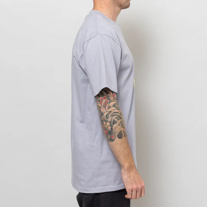 Huf Blocks T Shirt Lilac Chalk-4