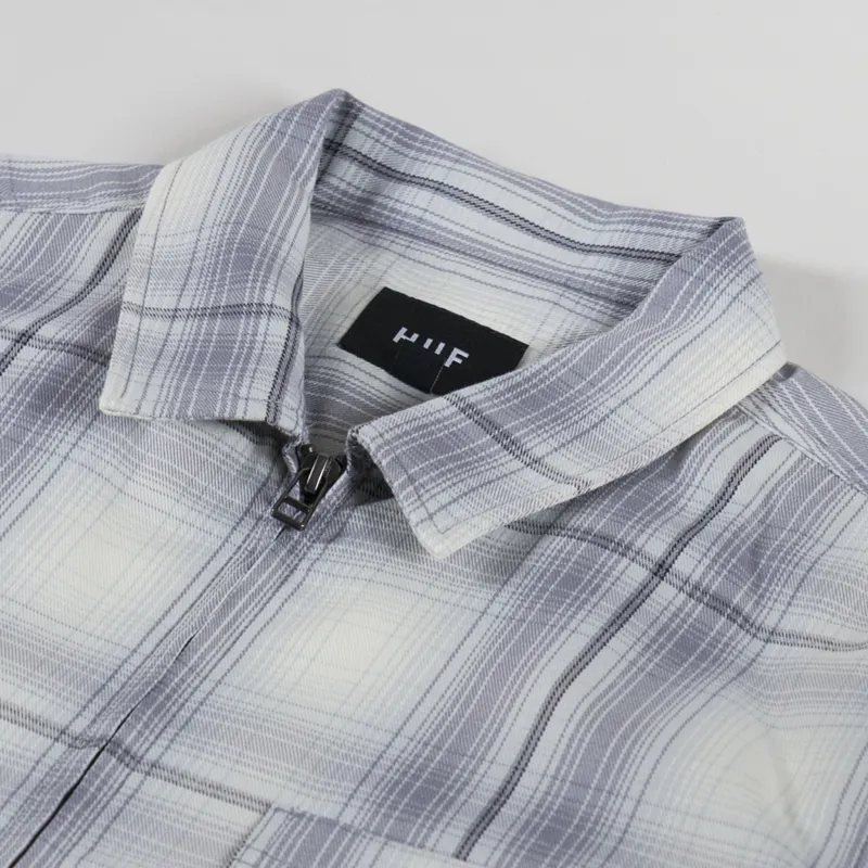 Huf Fillmore Plaid Shacket Grey-4