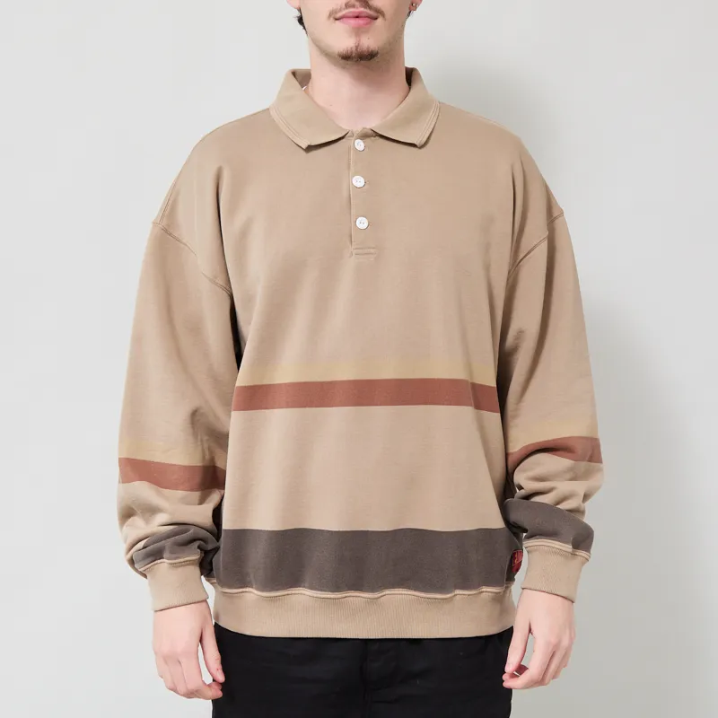 Earth People Buzz Rugby Shirt Mocha