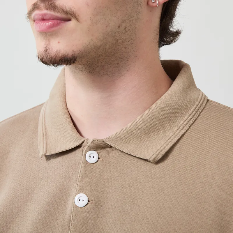 Earth People Buzz Rugby Shirt Mocha-3