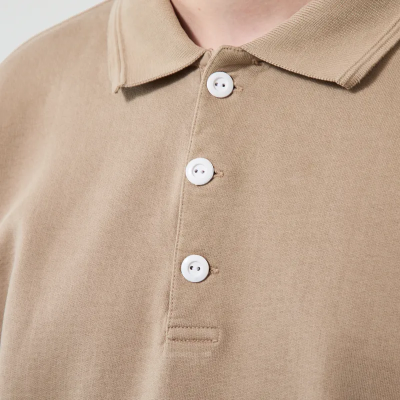 Earth People Buzz Rugby Shirt Mocha-4