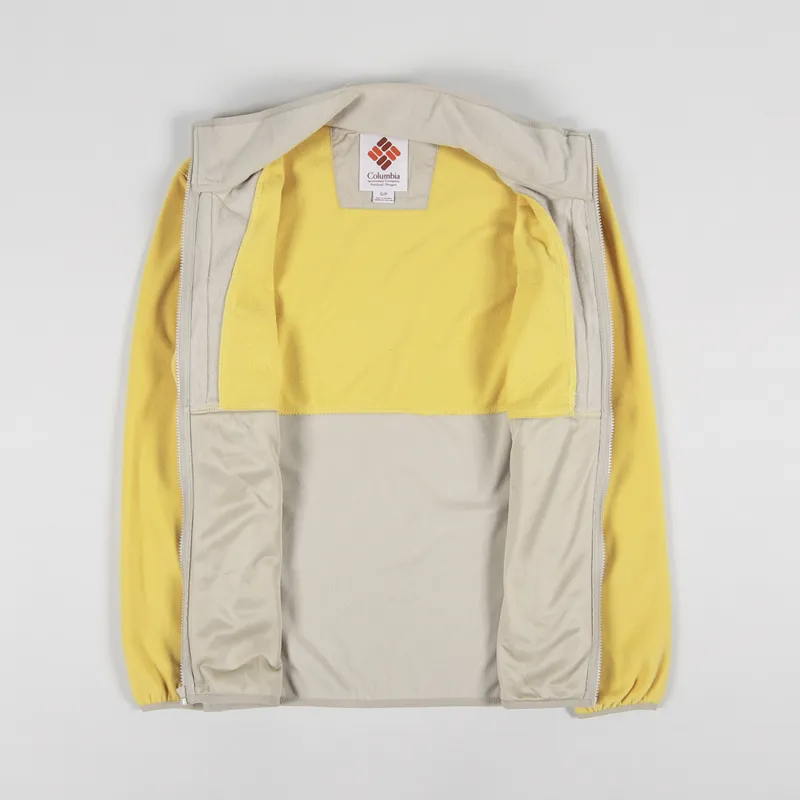 Columbia Back Bowl Fleece Lightweight Golden Nugget Ancient Fossil-1