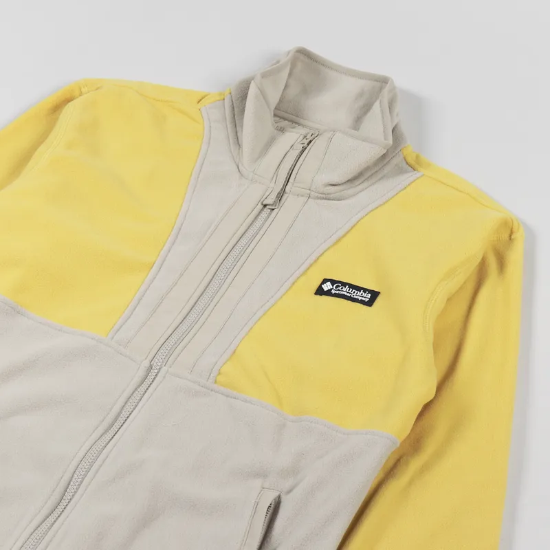 Columbia Back Bowl Fleece Lightweight Golden Nugget Ancient Fossil-3