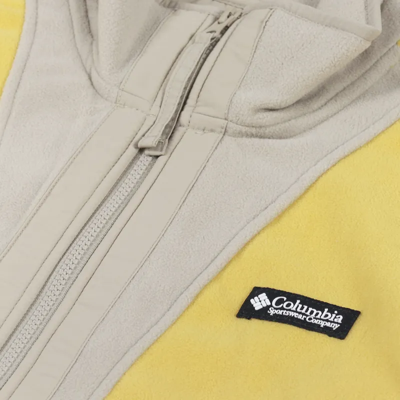 Columbia Back Bowl Fleece Lightweight Golden Nugget Ancient Fossil-7