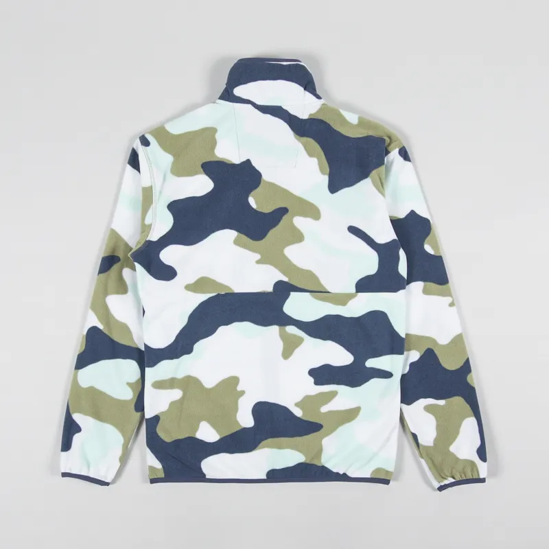 Columbia Back Bowl Fleece Lightweight Savory Mod Camo Collegiate Navy-2