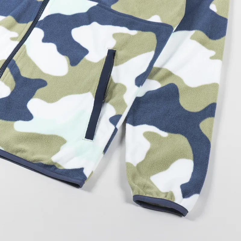 Columbia Back Bowl Fleece Lightweight Savory Mod Camo Collegiate Navy-6