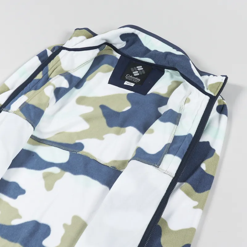 Columbia Back Bowl Fleece Lightweight Savory Mod Camo Collegiate Navy-4