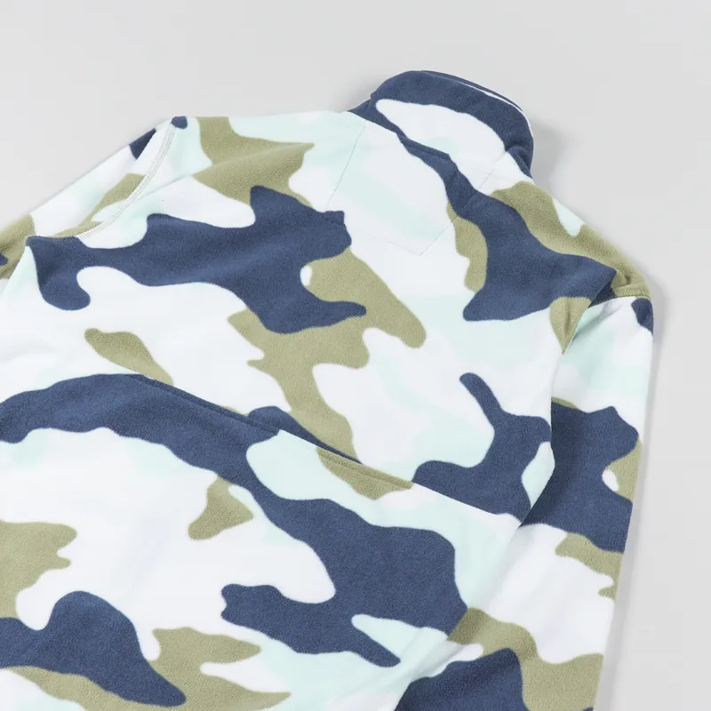 Columbia Back Bowl Fleece Lightweight Savory Mod Camo Collegiate Navy-5