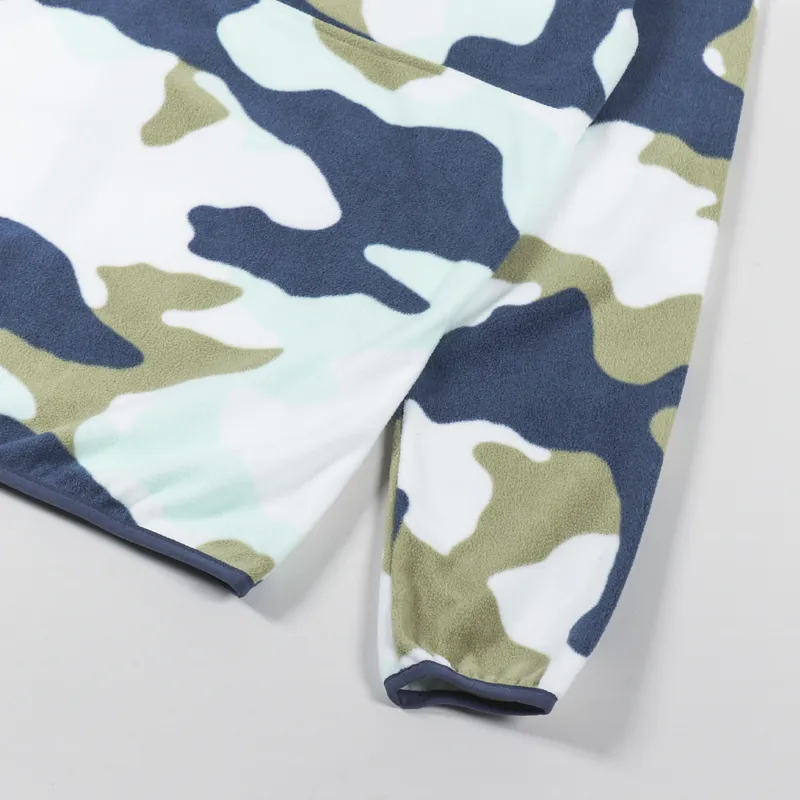 Columbia Back Bowl Fleece Lightweight Savory Mod Camo Collegiate Navy-8