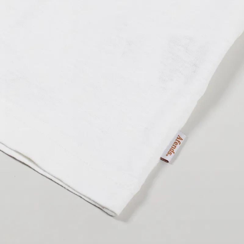 Afends Bugle Hemp Retro T Shirt White-5