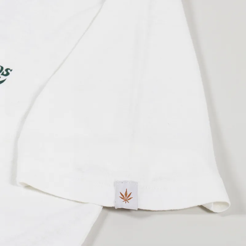 Afends Bugle Hemp Retro T Shirt White-4