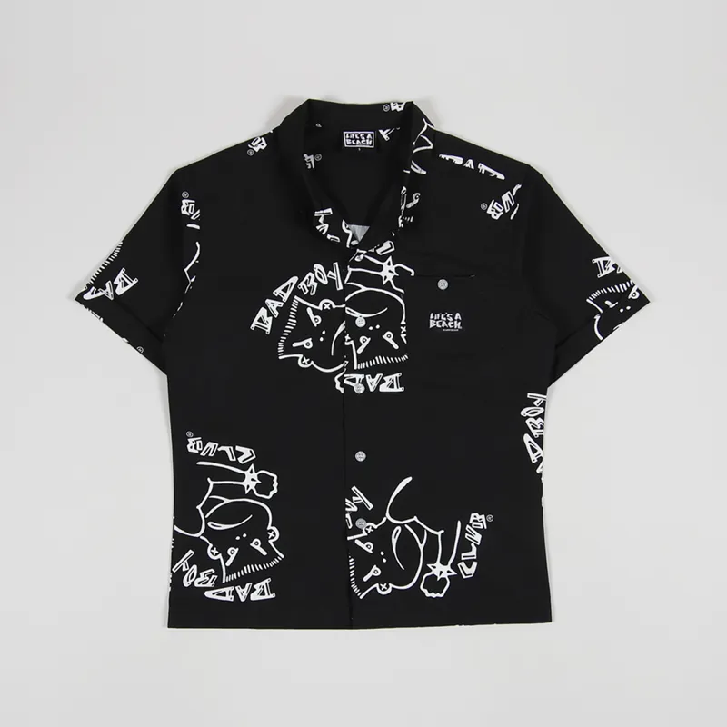 Lifes A Beach Bad Boy Club Shirt Black-1