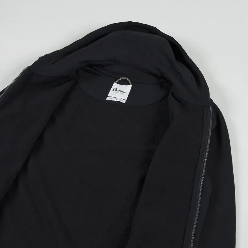 Penfield Badge Zip Hoodie Black-4