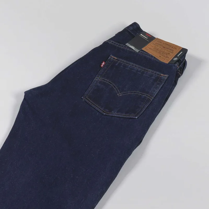 Levis Skateboarding Baggy 5 Pocket Denim Jeans Mad Fright Blue