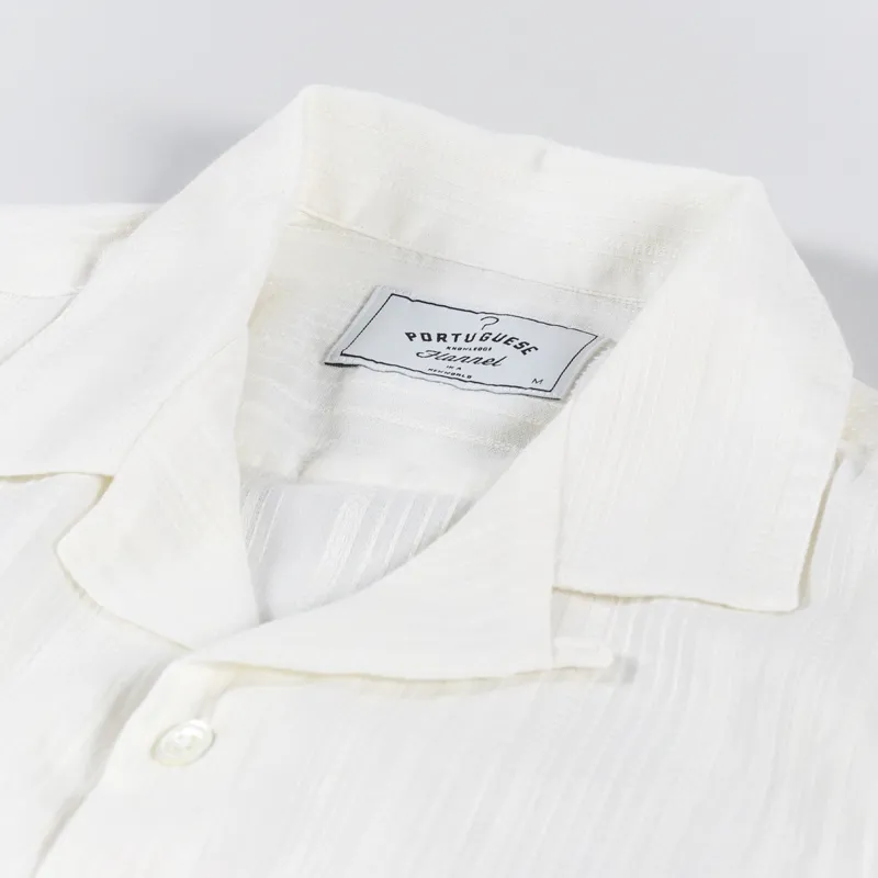 Portuguese Flannel Bahia Shirt White-4