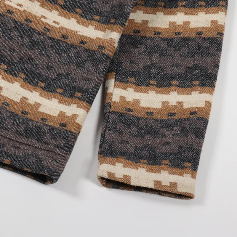 Universal Works Bakers Chore Jacket Chocolate Black Urban Mex Wool-6