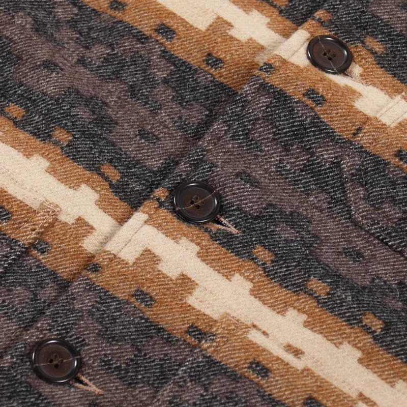 Universal Works Bakers Chore Jacket Chocolate Black Urban Mex Wool-8