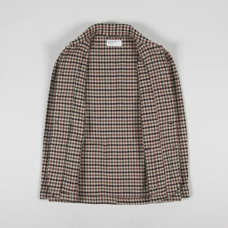 Universal Works Bakers V3 Chore Jacket Stone Recycled Columbo Tweed-1