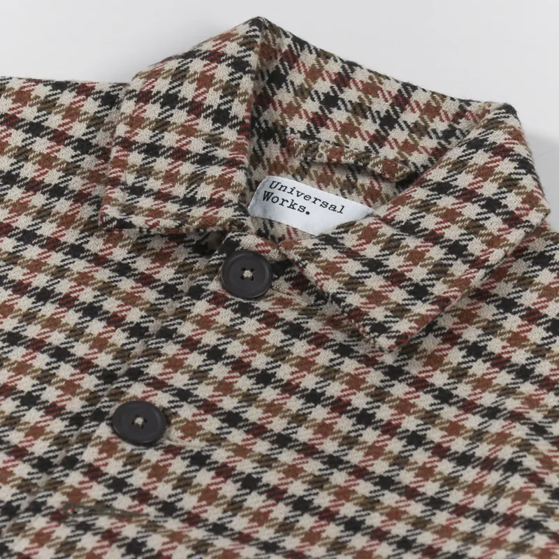Universal Works Bakers V3 Chore Jacket Stone Recycled Columbo Tweed-9