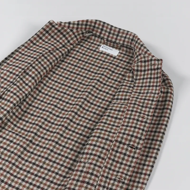 Universal Works Bakers V3 Chore Jacket Stone Recycled Columbo Tweed-4