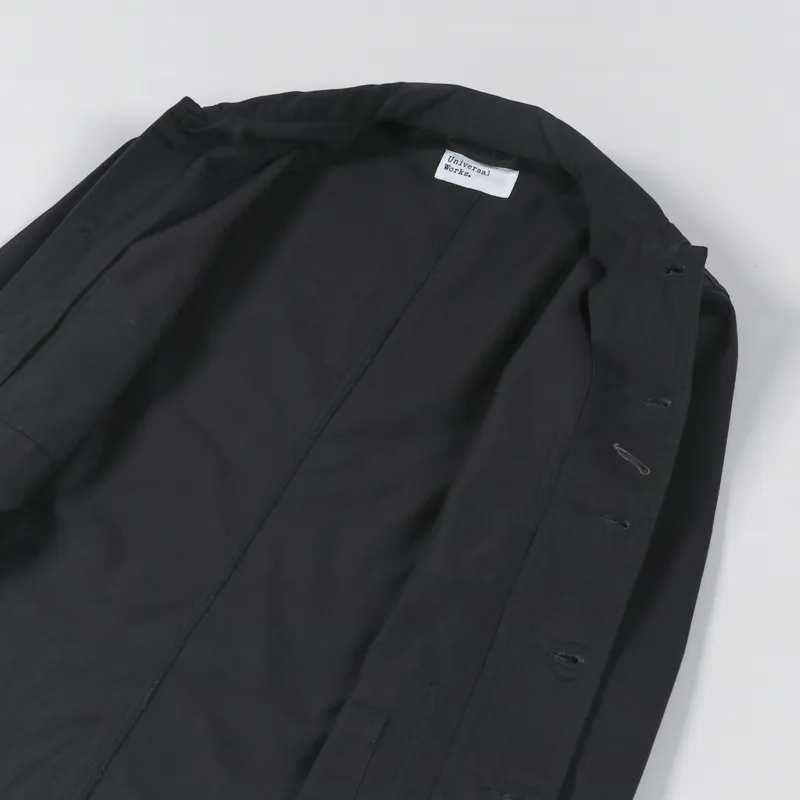 Universal Works Bakers Jacket Black Twill-4