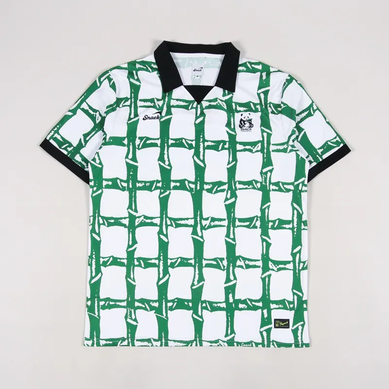 Snack Skateboards Bamboo Soccer Jersey White Green
