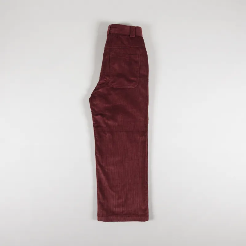 Sideline Womens Band Trousers Rust Cord-4