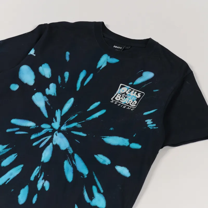 Deus Ex Machina Banzai Tie Dye T Shirt Phantom Combo-3