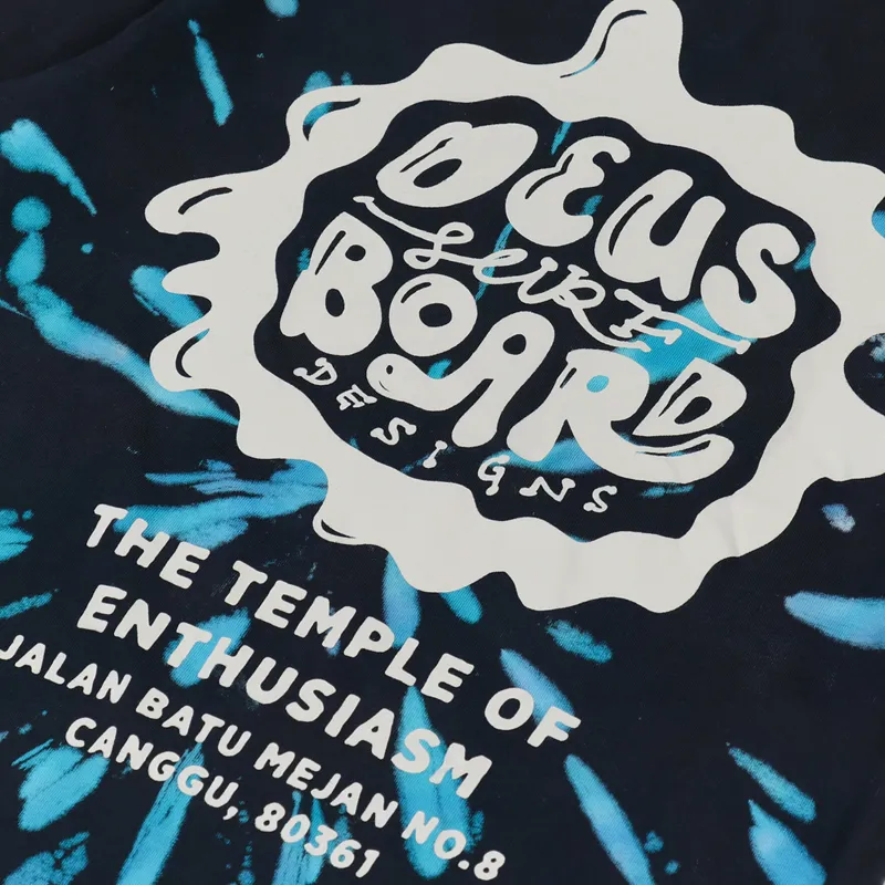 Deus Ex Machina Banzai Tie Dye T Shirt Phantom Combo-4