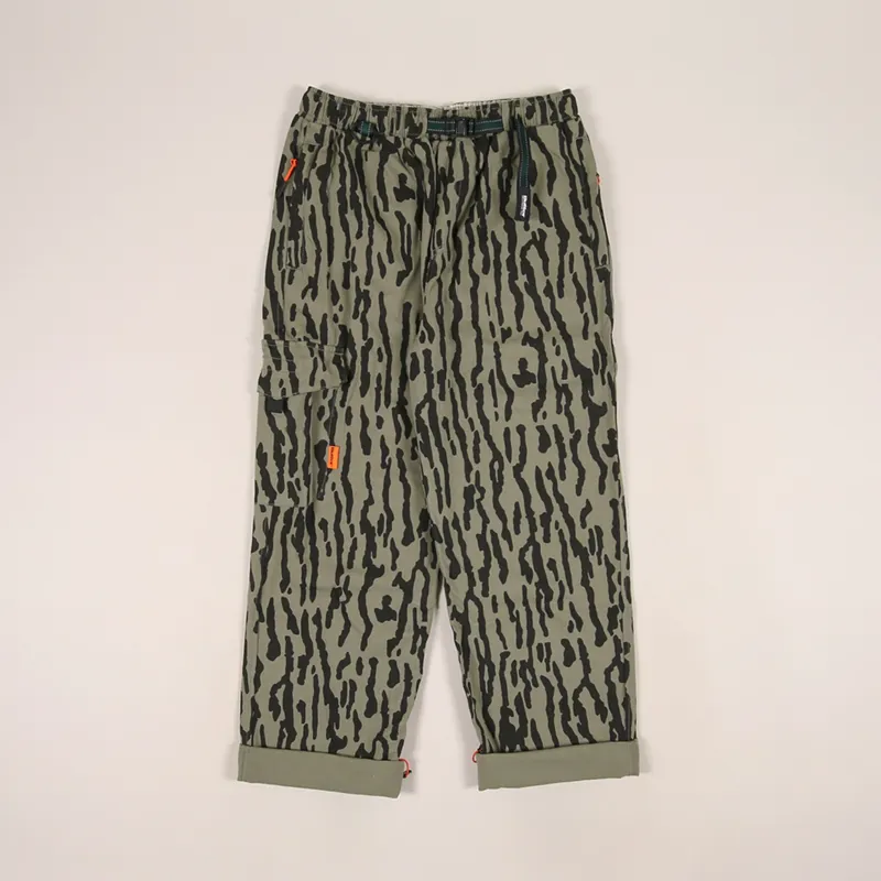 Butter Goods Mens Bark Camo Cargo Pants Army Green Trousers