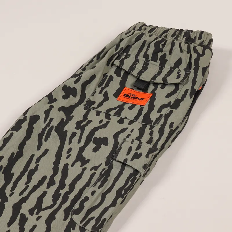 Butter Goods Bark Camo Cargo Pants Army-4