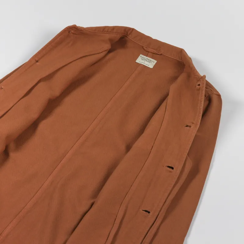 Nudie Jeans Barney Worker Jacket Burnt Orange-4