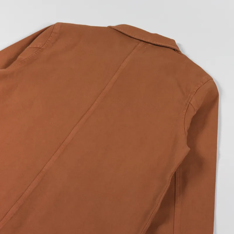 Nudie Jeans Barney Worker Jacket Burnt Orange-5