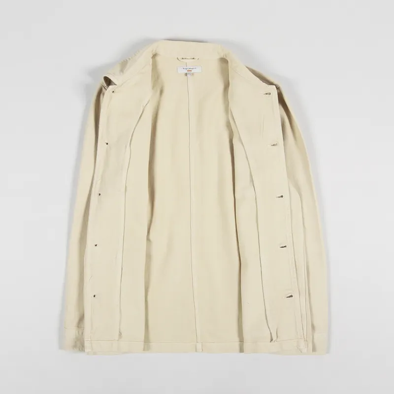 Nudie Jeans Barney Worker Jacket Cream-1