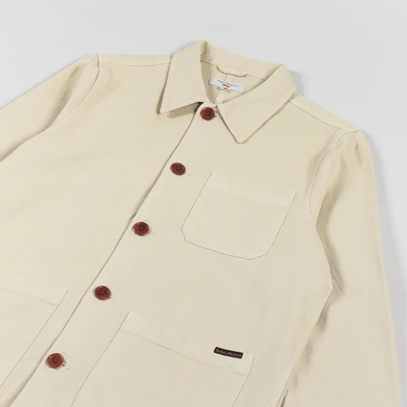 Nudie Jeans Barney Worker Jacket Cream-3