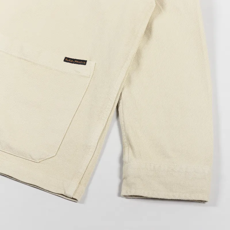 Nudie Jeans Barney Worker Jacket Cream-9