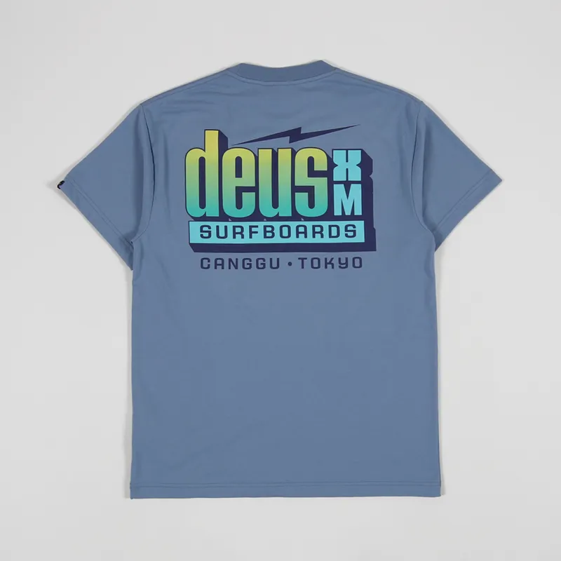 Deus Ex Machina Barracuda T Shirt Barrel Blue