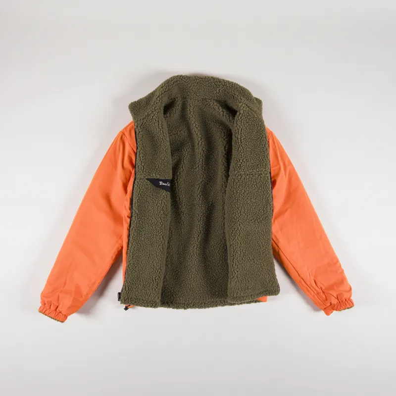 Deus Ex Machina Mens Barrens Reversible Boa Fleece Military Olive