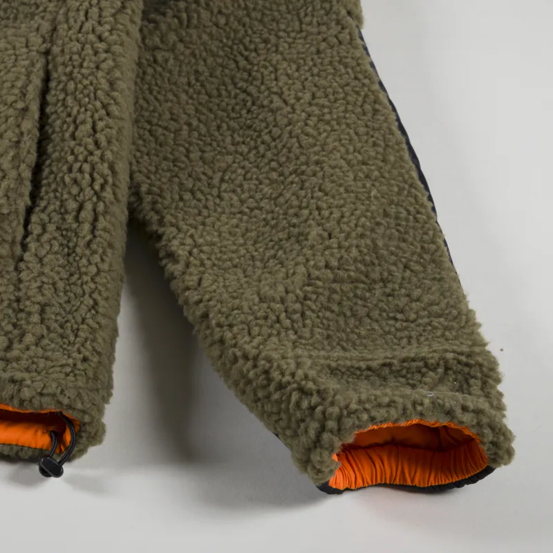 Deus Ex Machina Mens Barrens Reversible Boa Fleece Military Olive