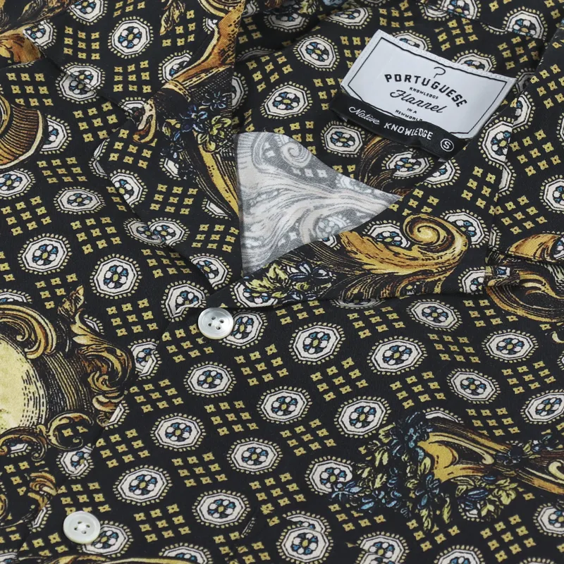 Portuguese Flannel Barroco Shirt Black-4