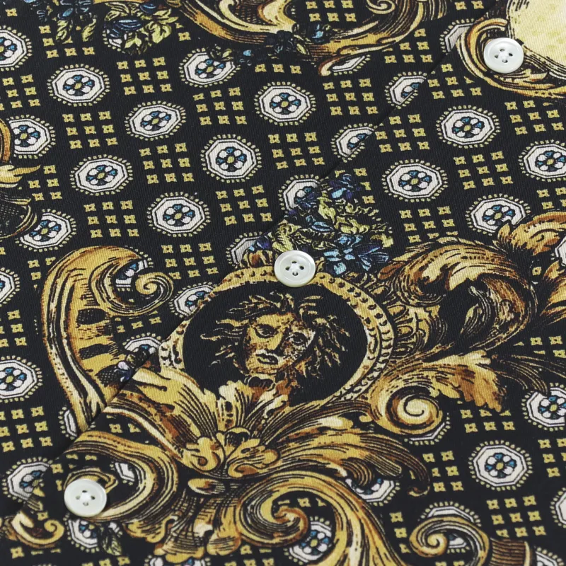 Portuguese Flannel Barroco Shirt Black-3