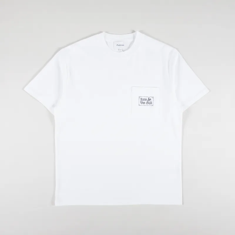 Palmes Tennis Society Baron Pocket T Shirt White-1