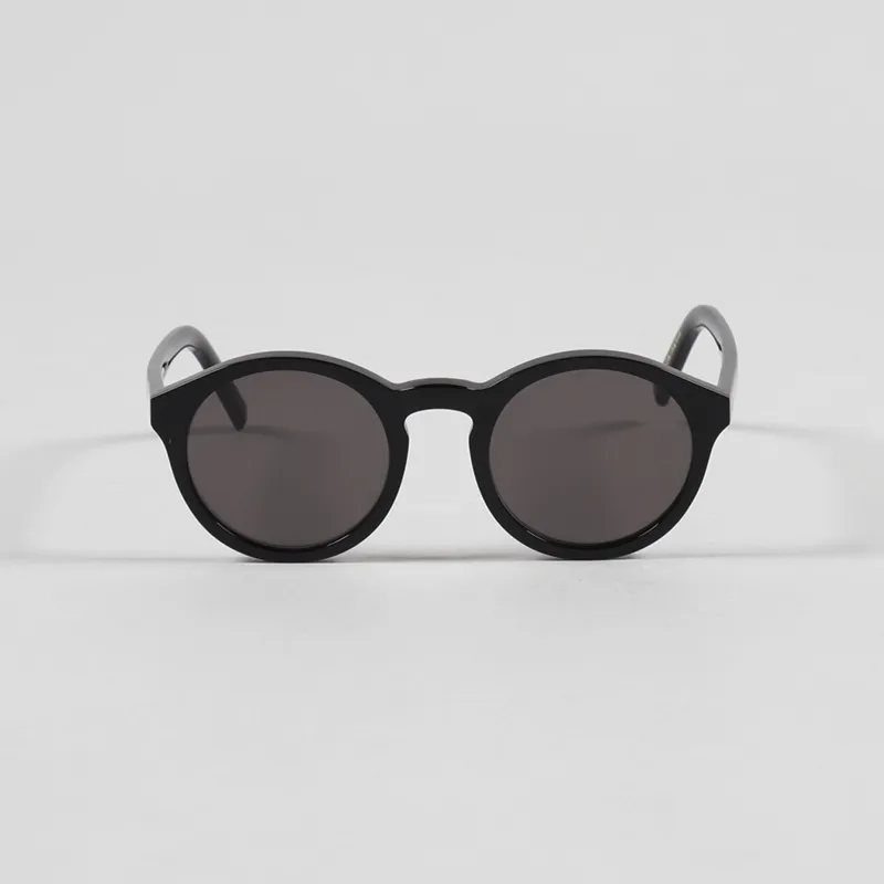 Monokel Barstow Sunglasses Black Solid Grey Lens-4