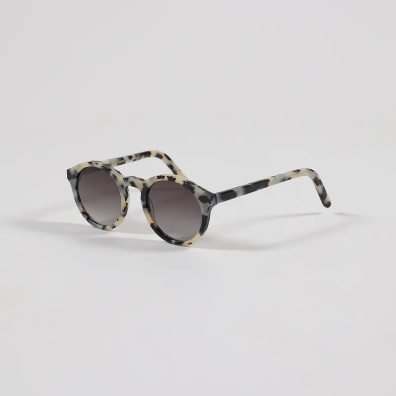 Monokel Barstow Sunglasses Black White Havana Gradient Grey Lens