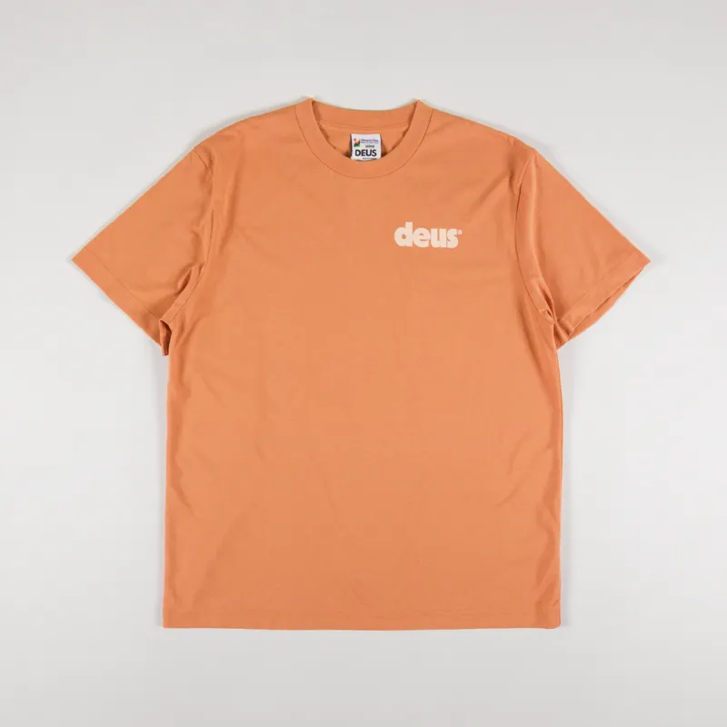 Deus Ex Machina Base T Shirt Orange Ochre-1